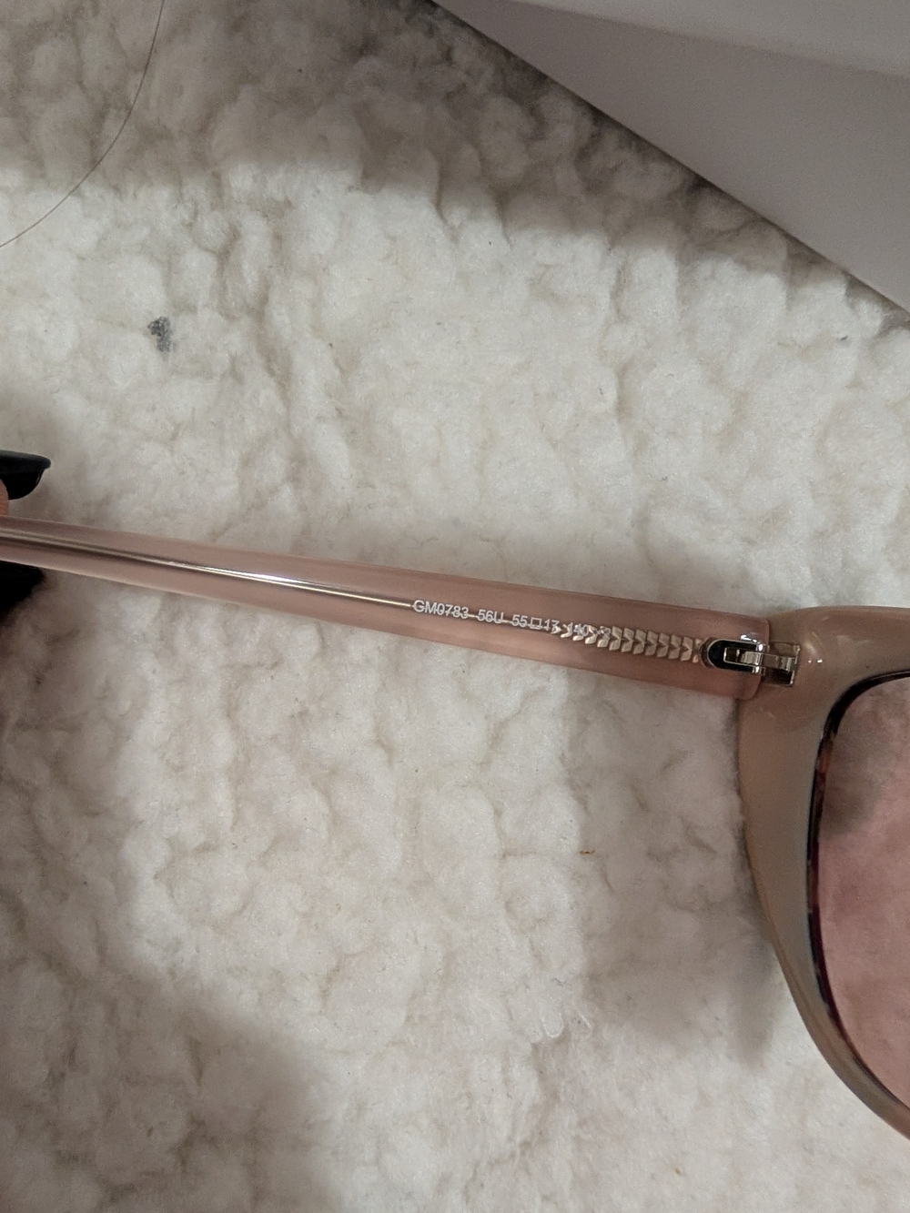 Marciano Black Tortoiseshell Frame Sunglasses with Pink Lenses - Picture 4 of 10